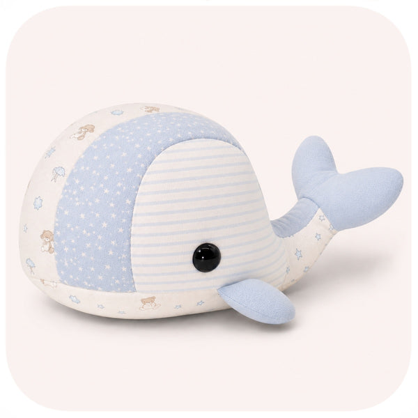 Memory balena cucito a mano con tutine bambino