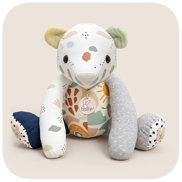 Peluche personalizzato con i primi vestitini del bambino